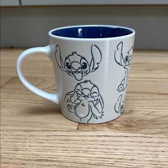 Disney Other - Disney Stitch White & Blue Mug
